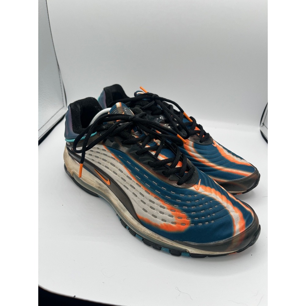 Nike Air Max Deluxe SE Men's Running Shoes Teal Orange Size 11.5 CJ0419 100